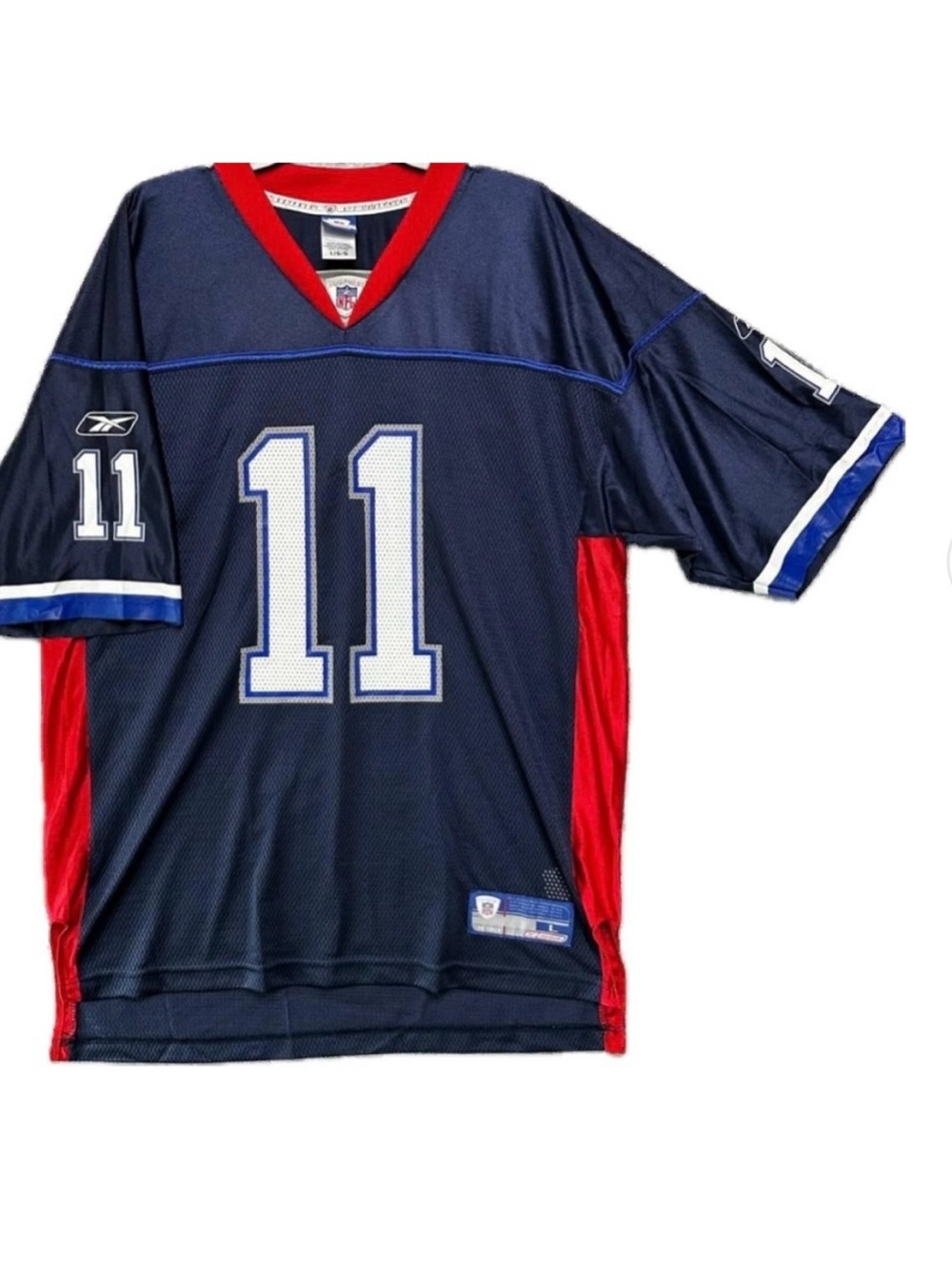 Vtg.Reebok Drew Bledsoe #11 Buffalo Bills navy jersey size 2XL